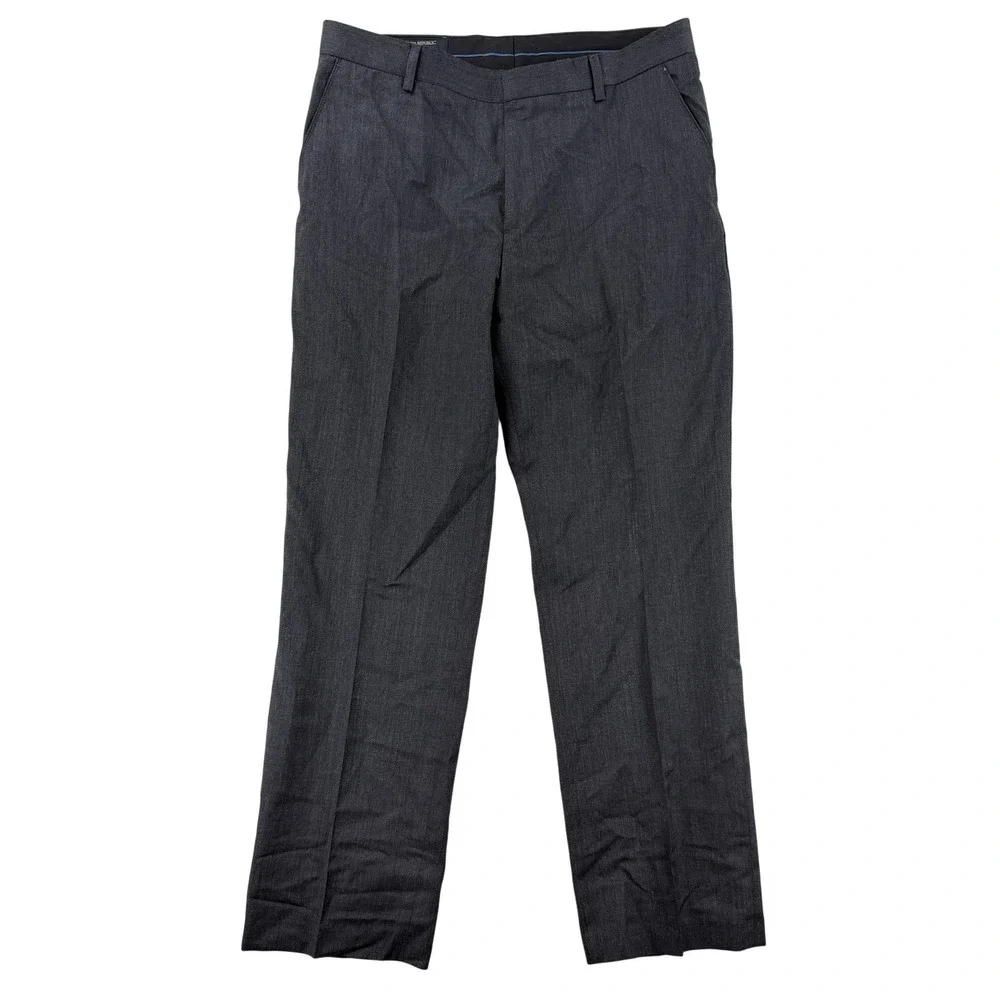 Banana Republic Dress Pants Mens 33x30 Gray Slim Fit Wool Lined Office Wear‎